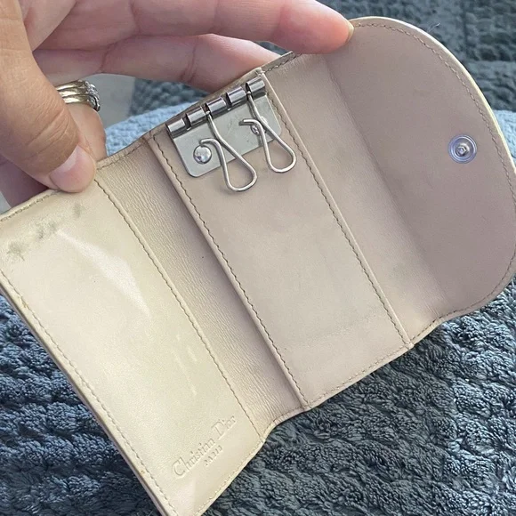 小物 Christian Dior Trotter Canvas Key Case Christian Dior Trotter Romantic Collection Ribbon Key Case /Holder